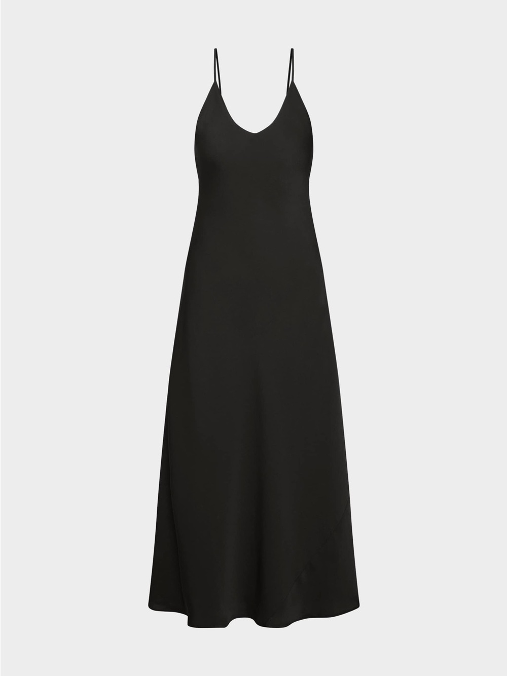 Aritzia Luminaire Satin Dress Black